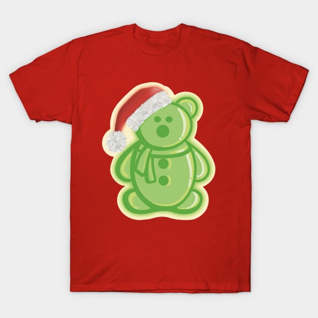 Gummy Bear - Merry Beary Christmas T-Shirt by Creasorz